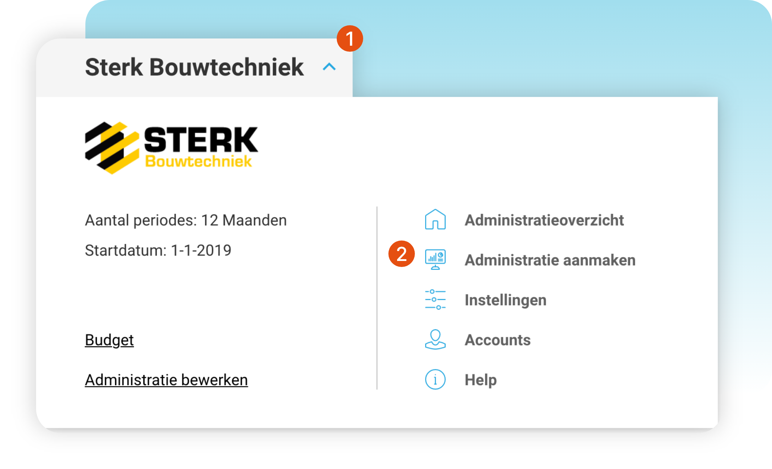 Menu van Speedbooks